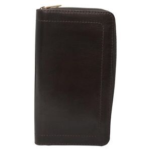 Louis Vuitton Zippy Organizer Brown Leather Wallet  (Pre-Owned)